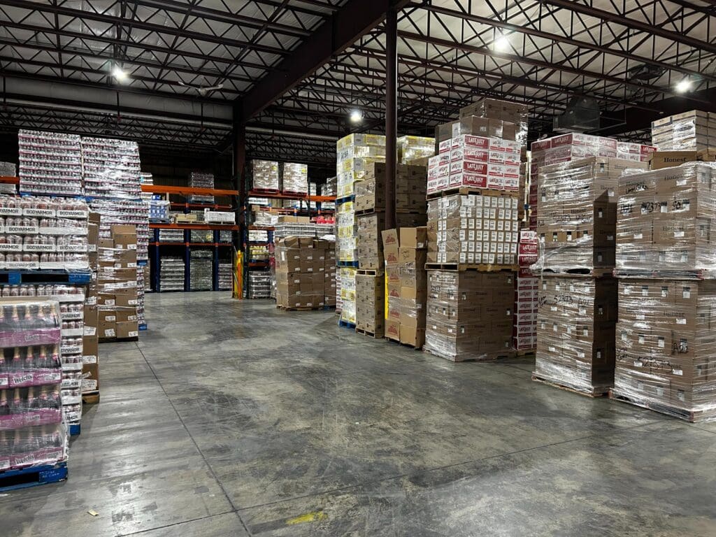 Pallets of discounted groceries